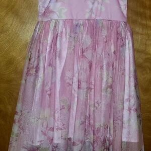 Zhenzi Pink Floral Kids Dress